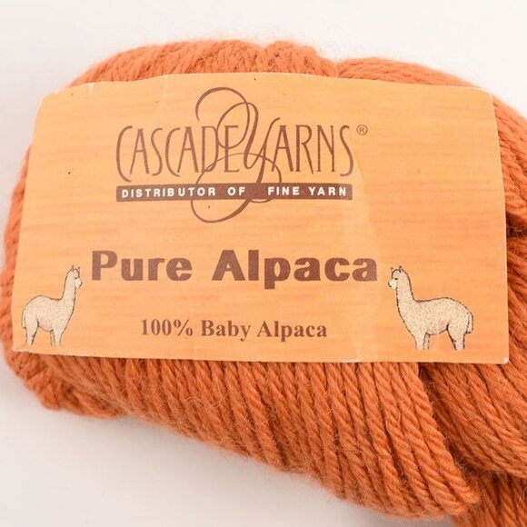 Cascade Yarns Pure Alpaca Yarn 100% Baby Alpaca 3062 Orange - Picture 3 of 4